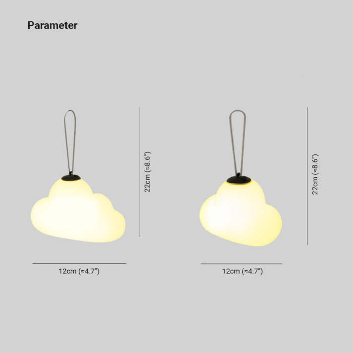 Minori Design Lampa wisząca LED Cloud Ogród biały metal/akryl.