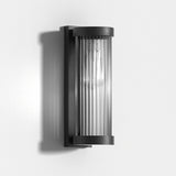 Nowoczesna cylindryczna metalowo-szklana zewnętrzna lampa solarna IP65 wodoodporna