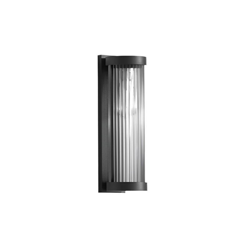 Nowoczesna cylindryczna metalowo-szklana zewnętrzna lampa solarna IP65 wodoodporna