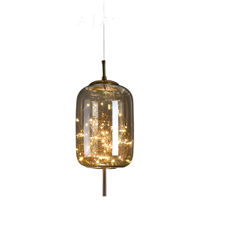Essence | Wykwintna lampa wisząca z brązowego szkła