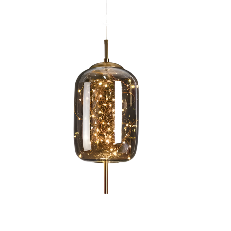 Essence | Wykwintna lampa wisząca z brązowego szkła