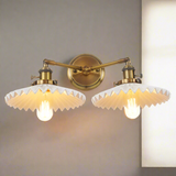 Antike Keramische Doppelkopf-Lampe