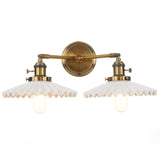 Antike Keramische Doppelkopf-Lampe