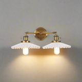 Antike Keramische Doppelkopf-Lampe