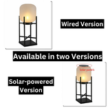 Solarna lampa podłogowa na zewnątrz