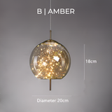 Essence | Wykwintna lampa wisząca z brązowego szkła