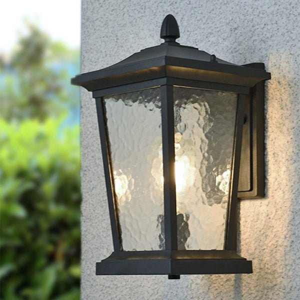 Bauernhaus Wasserdicht Glasschirm Außenwandleuchte