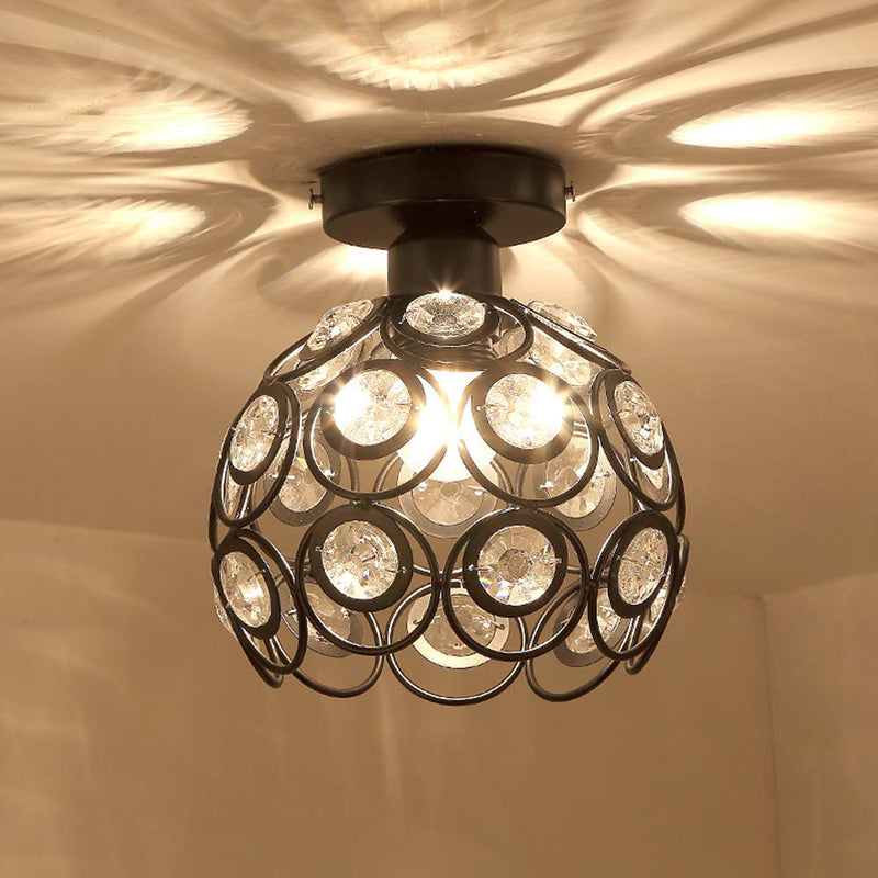 Fantazyjna złota luksusowa lampa sufitowa do przedpokoju