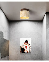 Japońska kreatywna lampa sufitowa w kremowym stylu