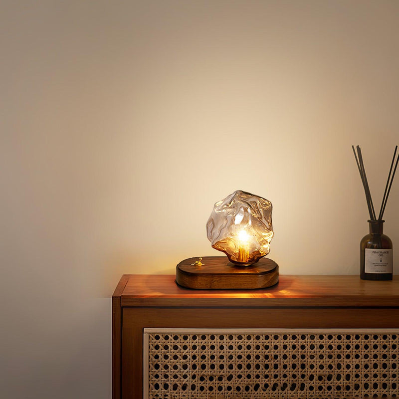 Bordslampa I Glas Med Issten