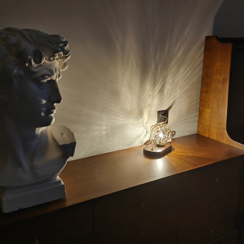 Bordslampa I Glas Med Issten