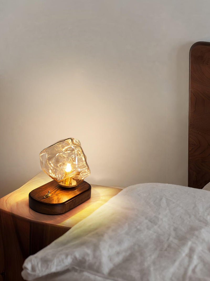 Bordslampa I Glas Med Issten