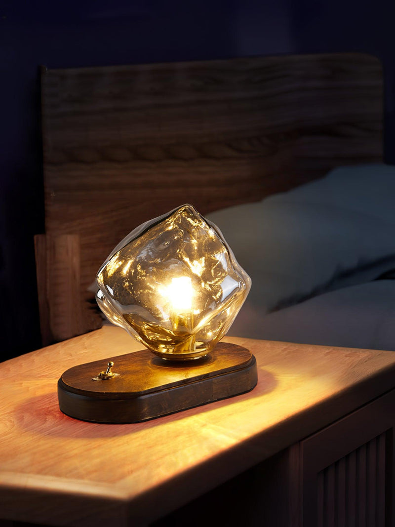 Bordslampa I Glas Med Issten