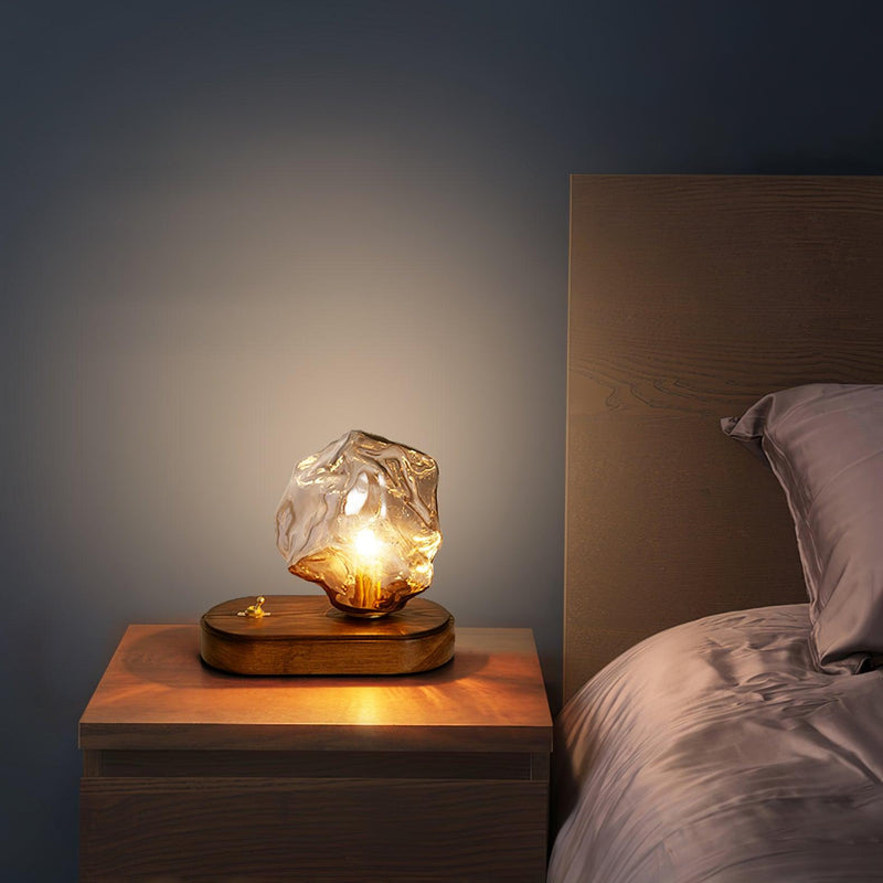 Bordslampa I Glas Med Issten