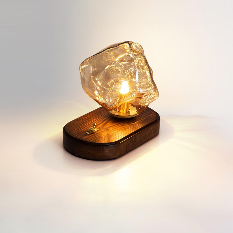 Bordslampa I Glas Med Issten