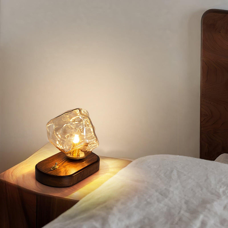 Bordslampa I Glas Med Issten