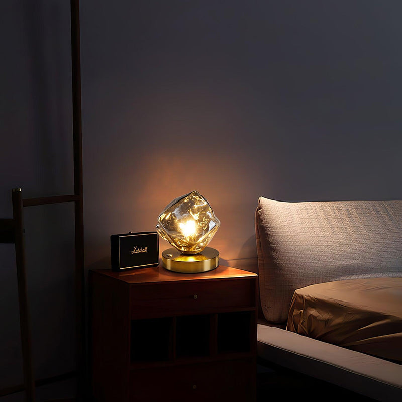 Bordslampa I Glas Med Issten