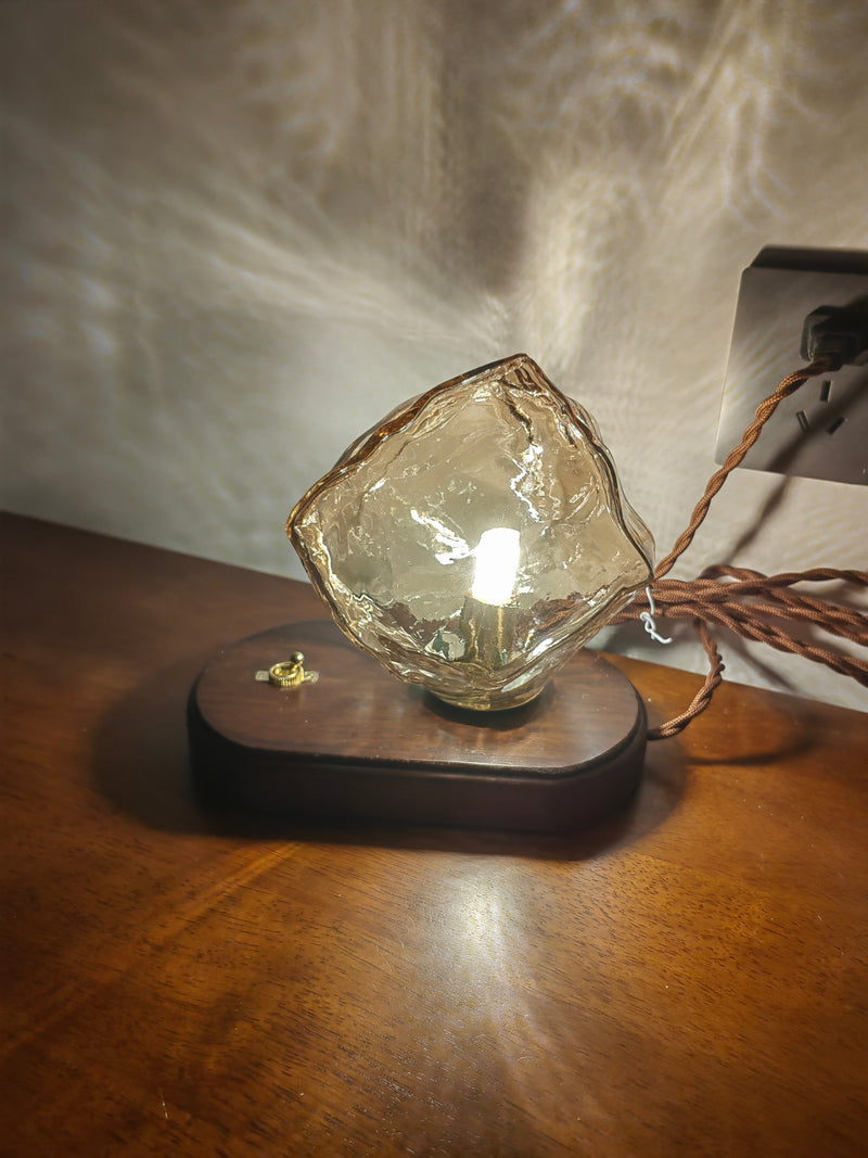 Bordslampa I Glas Med Issten