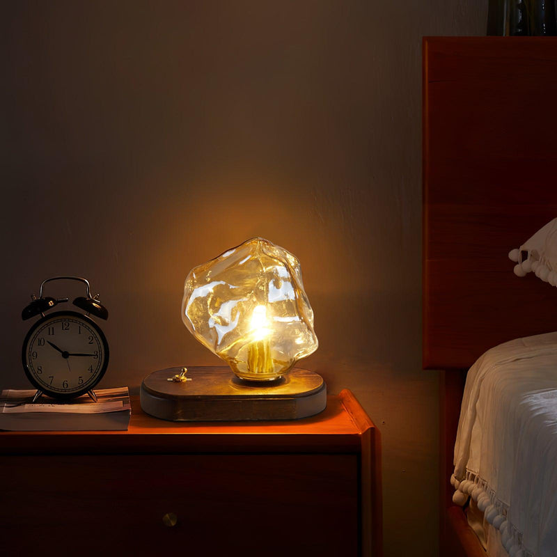 Bordslampa I Glas Med Issten
