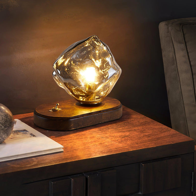 Bordslampa I Glas Med Issten