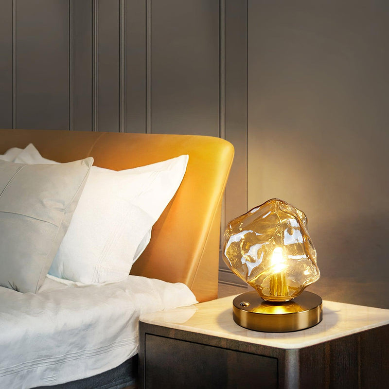 Bordslampa I Glas Med Issten