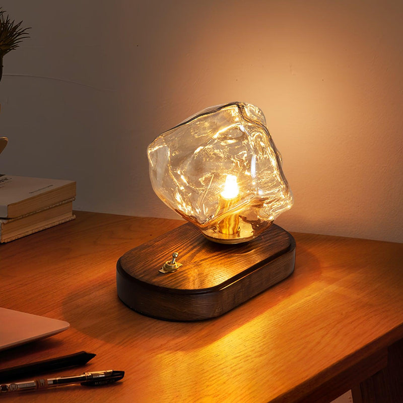 Bordslampa I Glas Med Issten