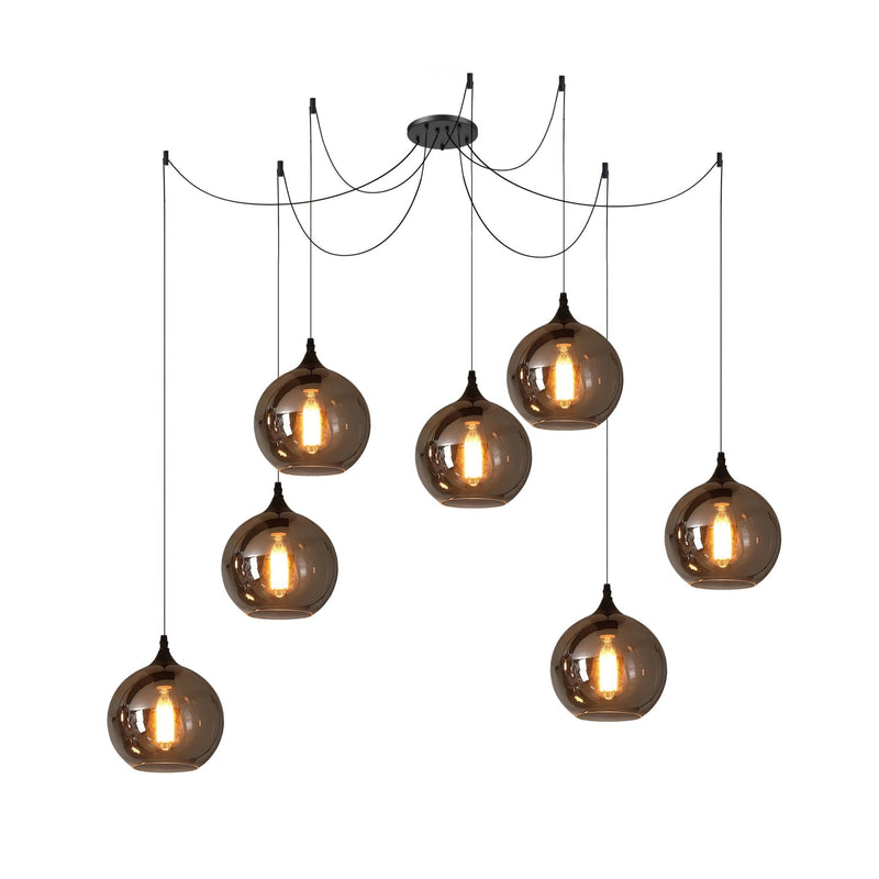 Lampa wisząca w kształcie butelki