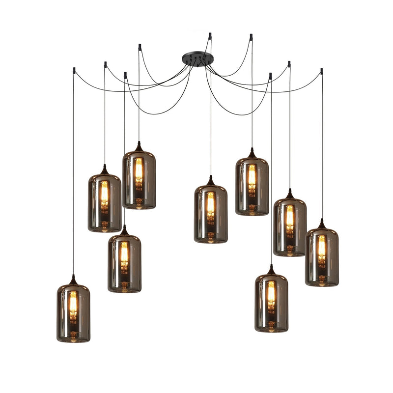 Lampa wisząca w kształcie butelki