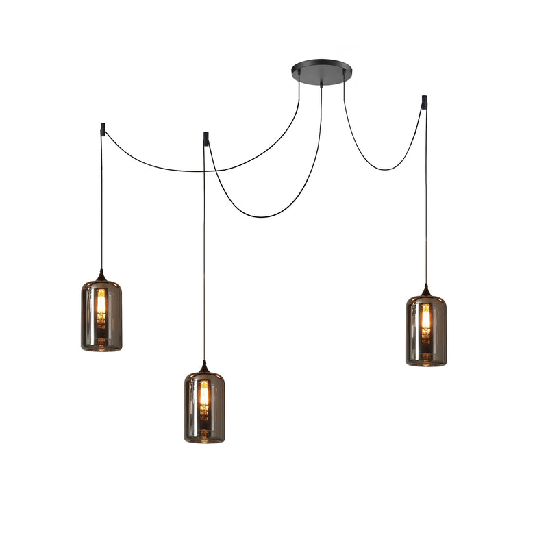 Lampa wisząca w kształcie butelki