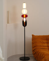 Lampa podłogowa z kandyzowanego szkła