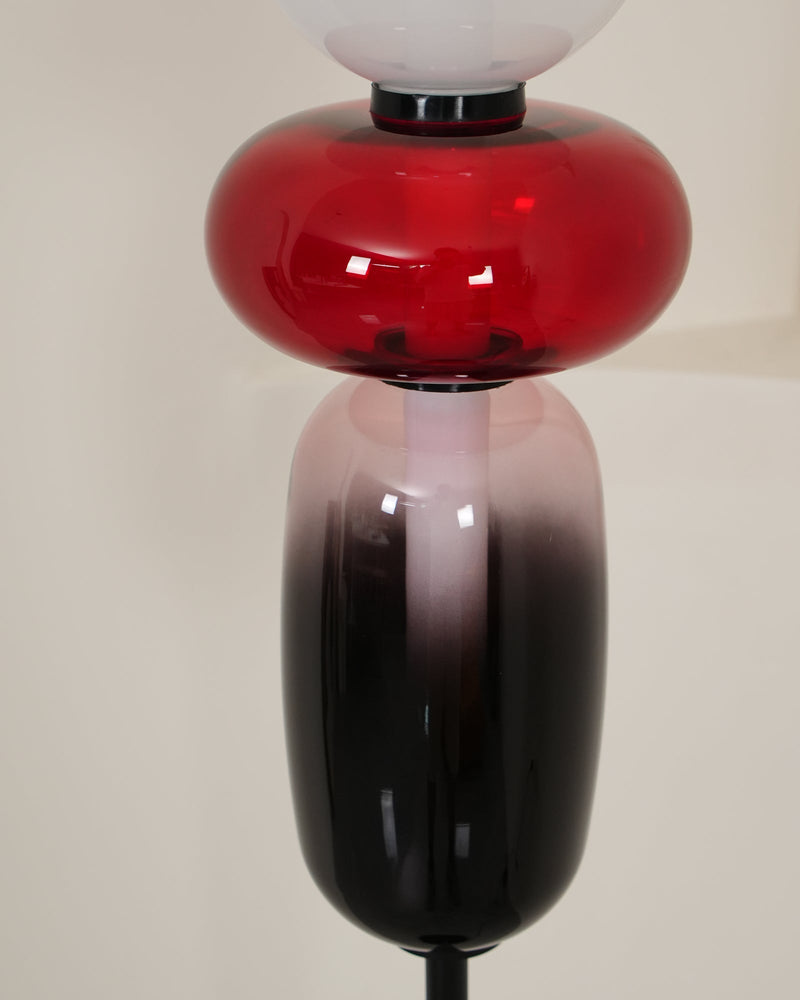 Lampa podłogowa z kandyzowanego szkła