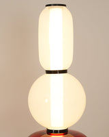 Lampa podłogowa z kandyzowanego szkła