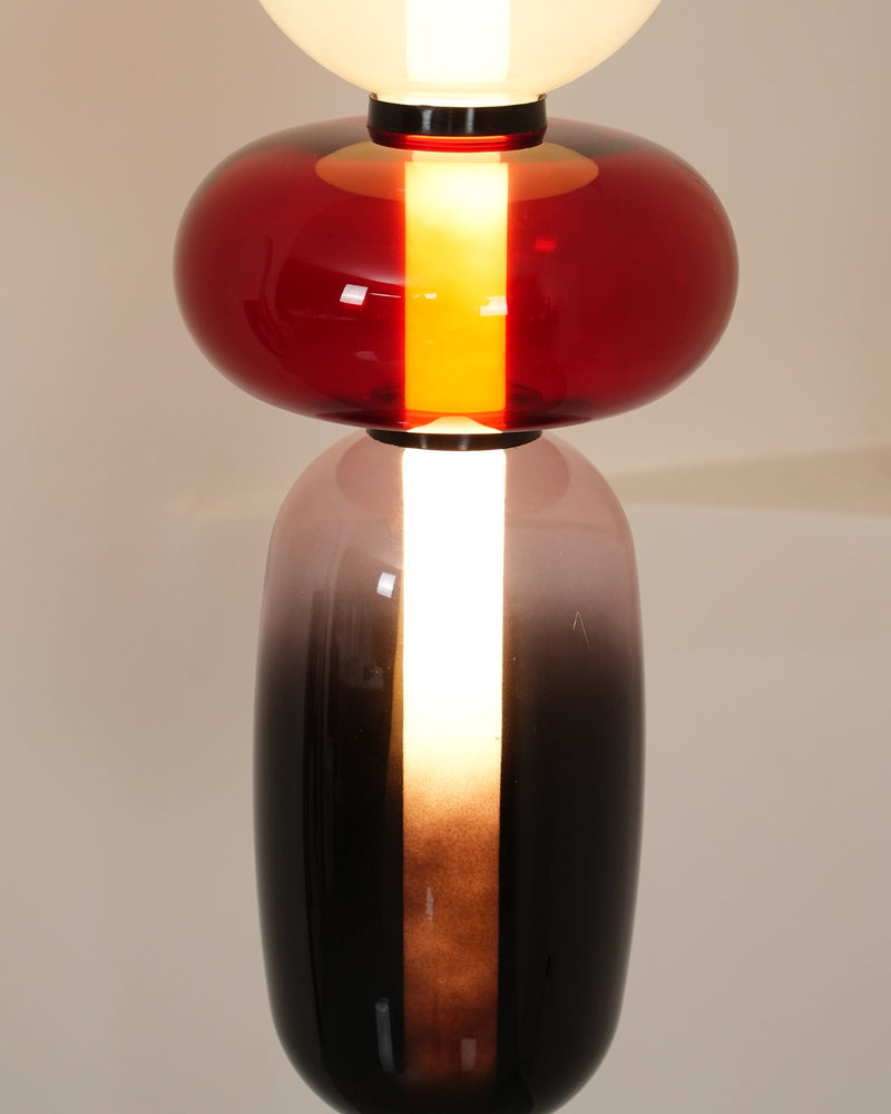 Lampa podłogowa z kandyzowanego szkła