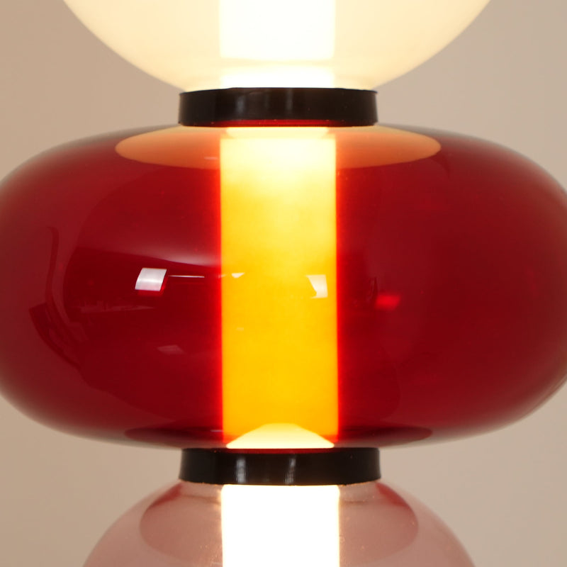 Lampa podłogowa z kandyzowanego szkła
