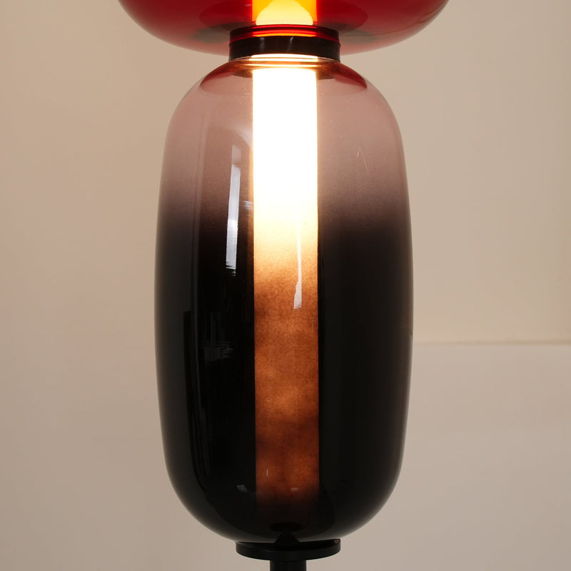 Lampa podłogowa z kandyzowanego szkła