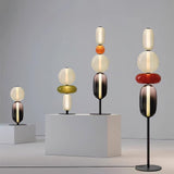 Lampa podłogowa z kandyzowanego szkła