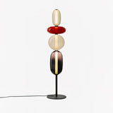 Lampa podłogowa z kandyzowanego szkła