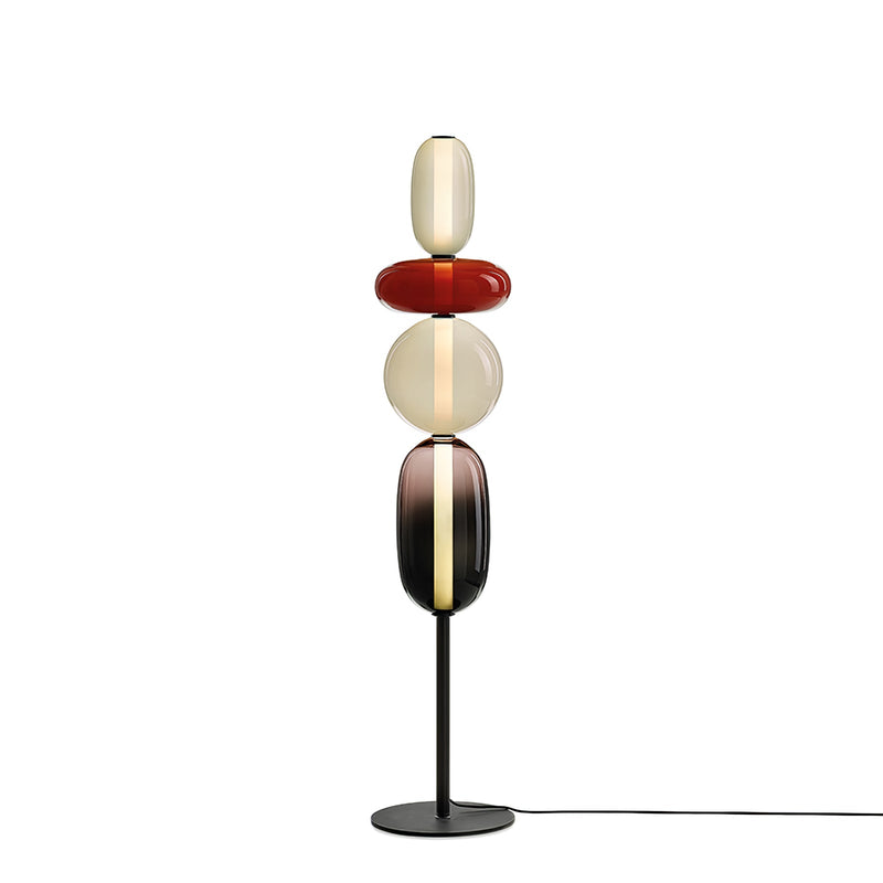 Lampa podłogowa z kandyzowanego szkła