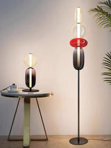 Lampa podłogowa z kandyzowanego szkła