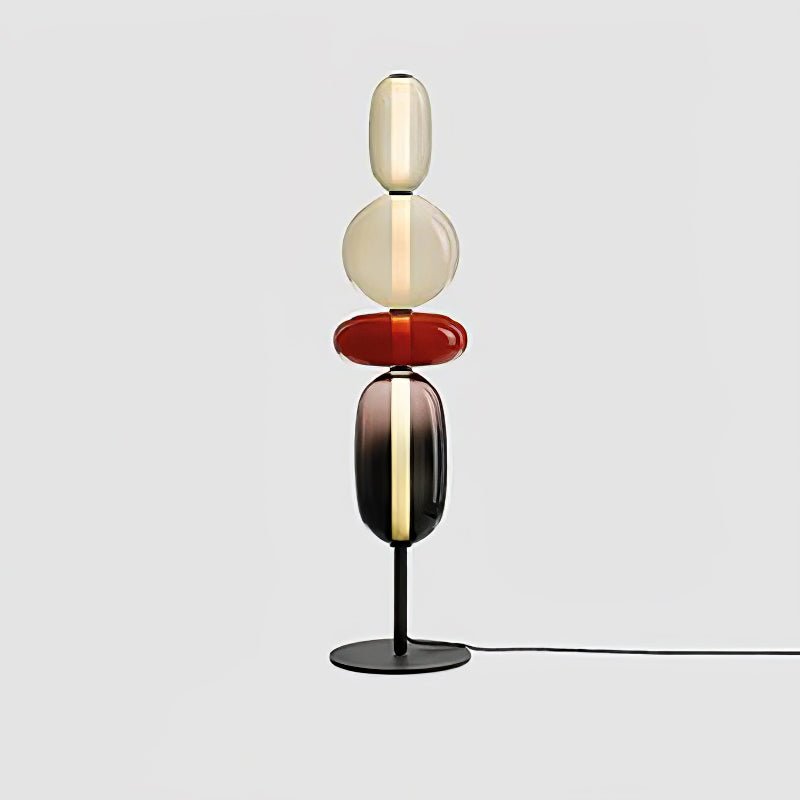 Lampa podłogowa z kandyzowanego szkła