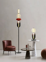 Lampa podłogowa z kandyzowanego szkła
