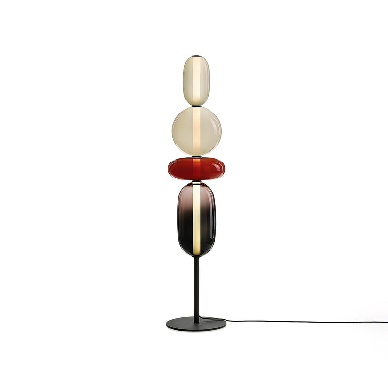 Lampa podłogowa z kandyzowanego szkła