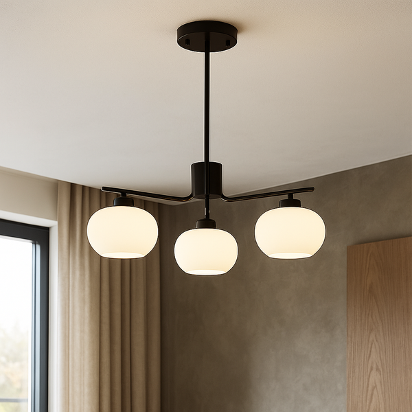 Żyrandol Bauhaus do sypialni