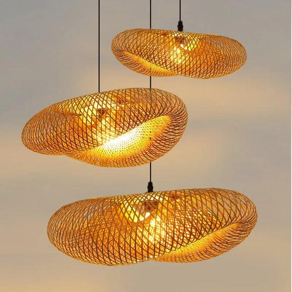 Bambusowa lampa wisząca