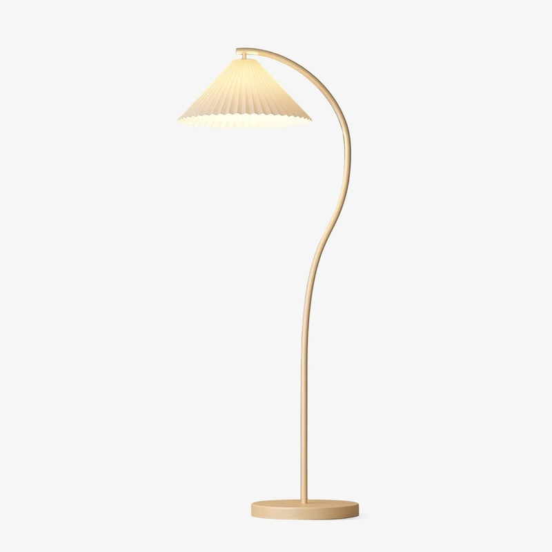 Plisowana lampa podłogowa Crescini