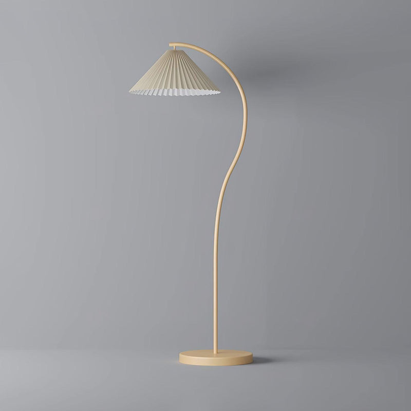 Plisowana lampa podłogowa Crescini