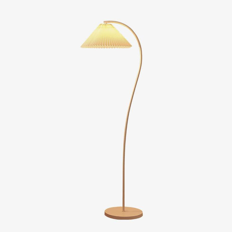 Plisowana lampa podłogowa Crescini