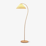 Plisowana lampa podłogowa Crescini
