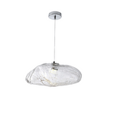 Minimalistyczna lampa wisząca z dmuchanego szkła