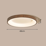 Lampa sufitowa wykonana z naturalnego drewna